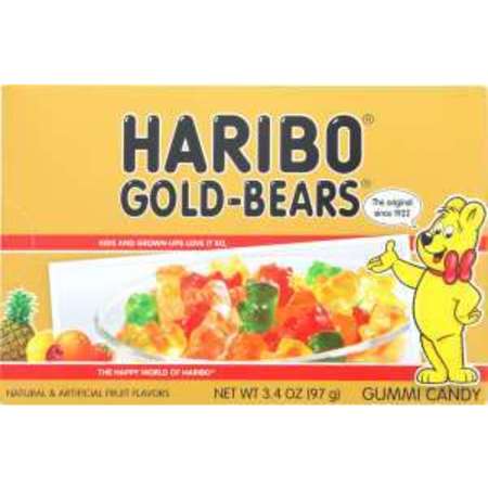 Haribo Gummies; Gold-Bears Theater Box 3.4 oz., PK12 -  30211